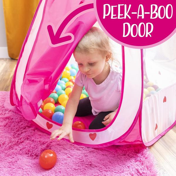 Pink Princess Castle Play Tent - Image 5