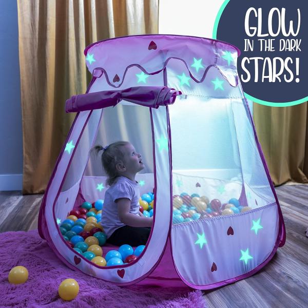Pink Princess Castle Play Tent - Image 2