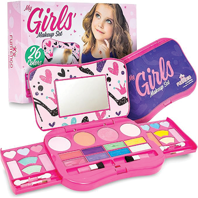 First Makeup Set for Girls with Real Cosmetics Palette